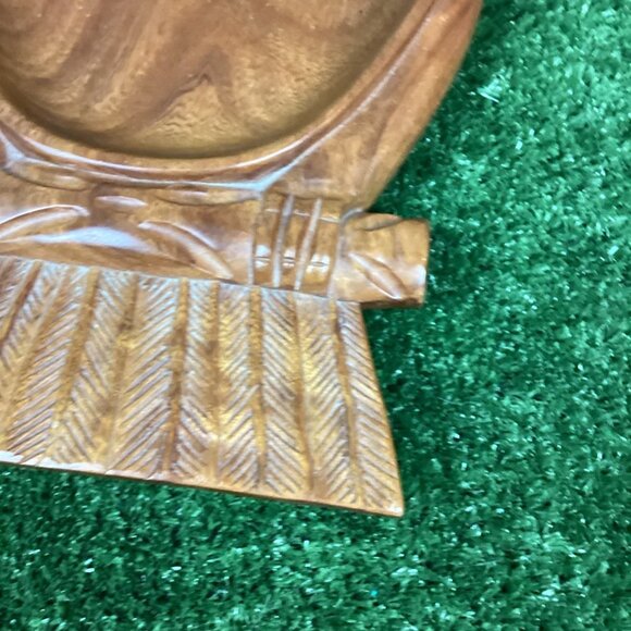 Vintage Wooden Owl Platter Large - Picture 6 of 15